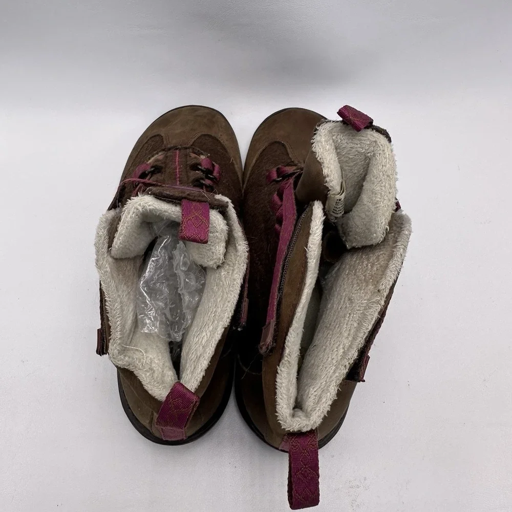 Jambu Boots Women's Size 7 M Hiking Hook And Loop Easy Close‎ Brown Pink